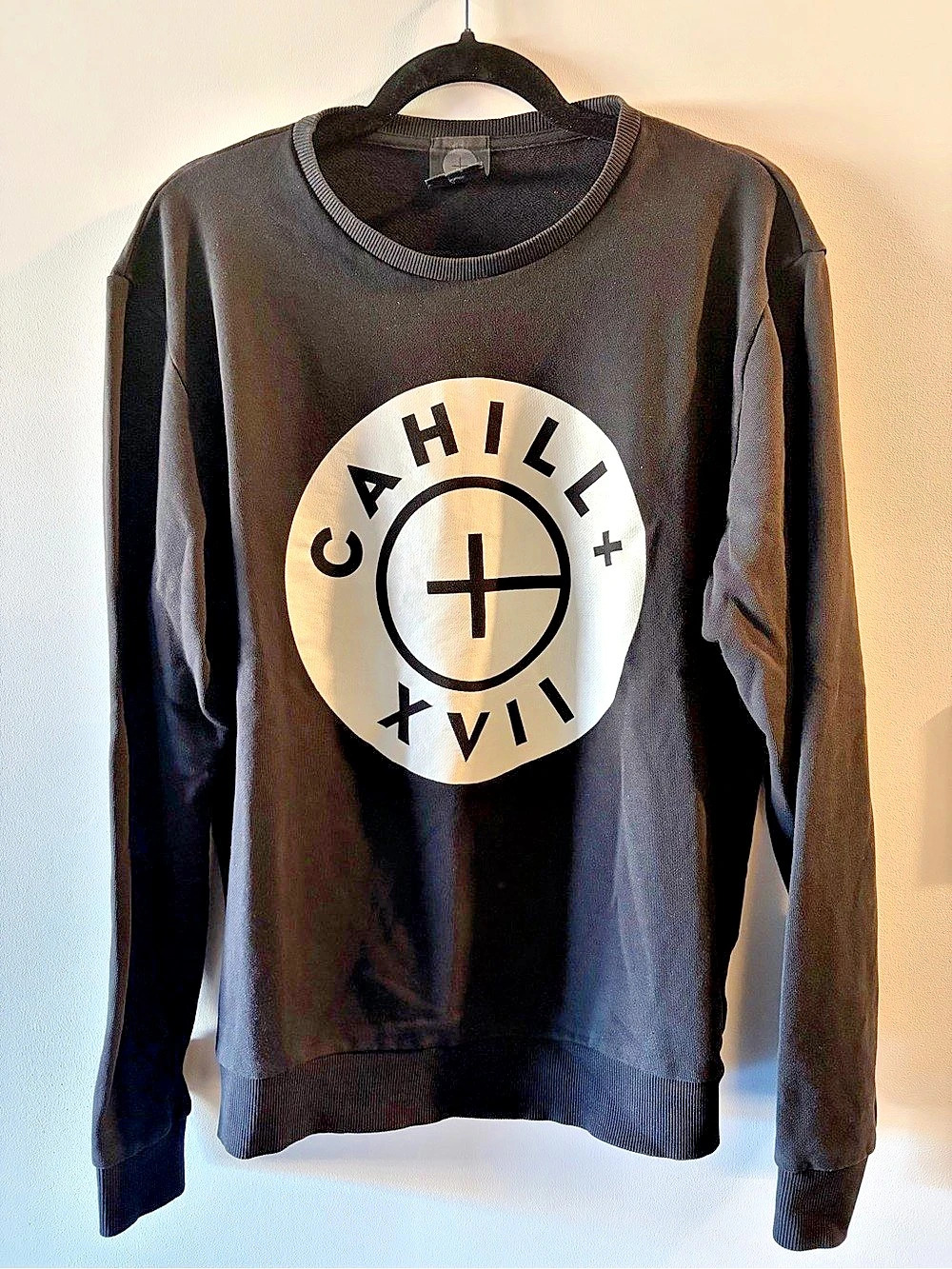 Cahill + XII Graphic Sweatshirt in Black & White Size Medium